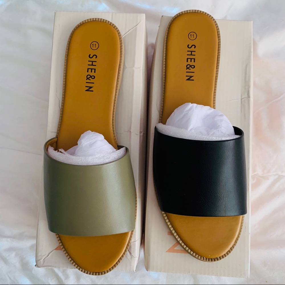 NWT non sport Slides. Size 11